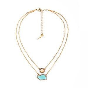 10/$25🦋 Eye Pop Supply 2 Layer Stone Necklace